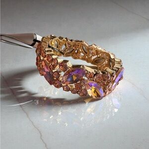 Catherine Malandrino Gold Tone Crystal Bracelet